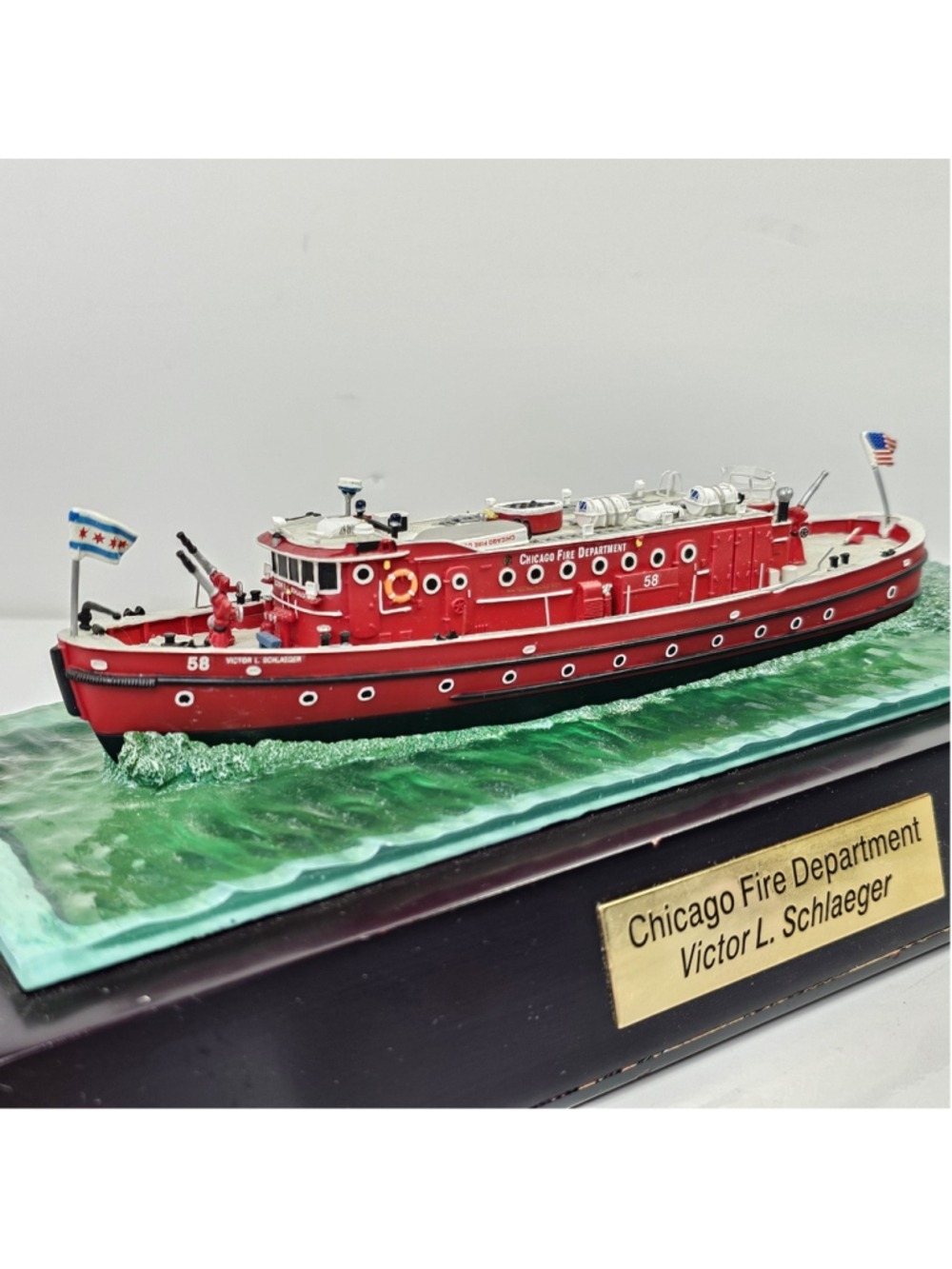 Code 3 Chicago Fireboat Victor L. Schlaeger with Defects, READ